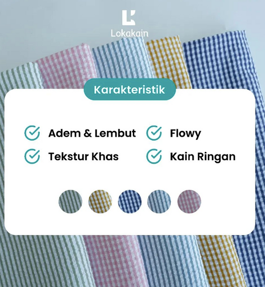 Apa itu Bahan Seersucker ? Kenali dan simak untuk rekomendasi pemanfaatannya