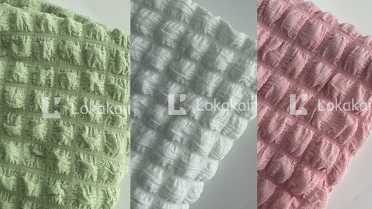 Mengenal Bahan Pollycotton Bubble Stretch, Kira-kira Seperti Apa Ya?
