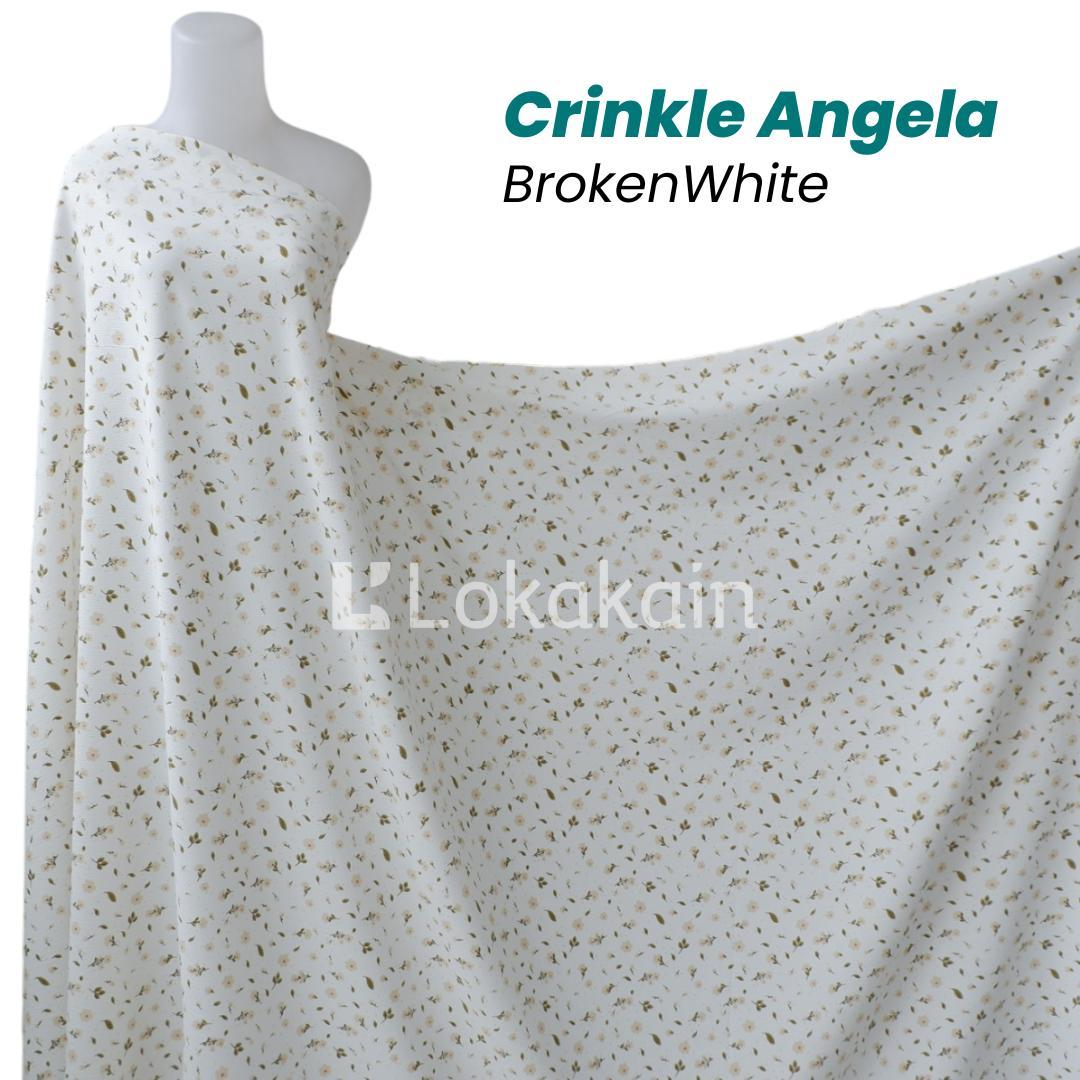 Kain Crinkle Corak Premium/ Bahan Crinkle Corak Flower Premium / Bahan Crinkle Corak Lembut