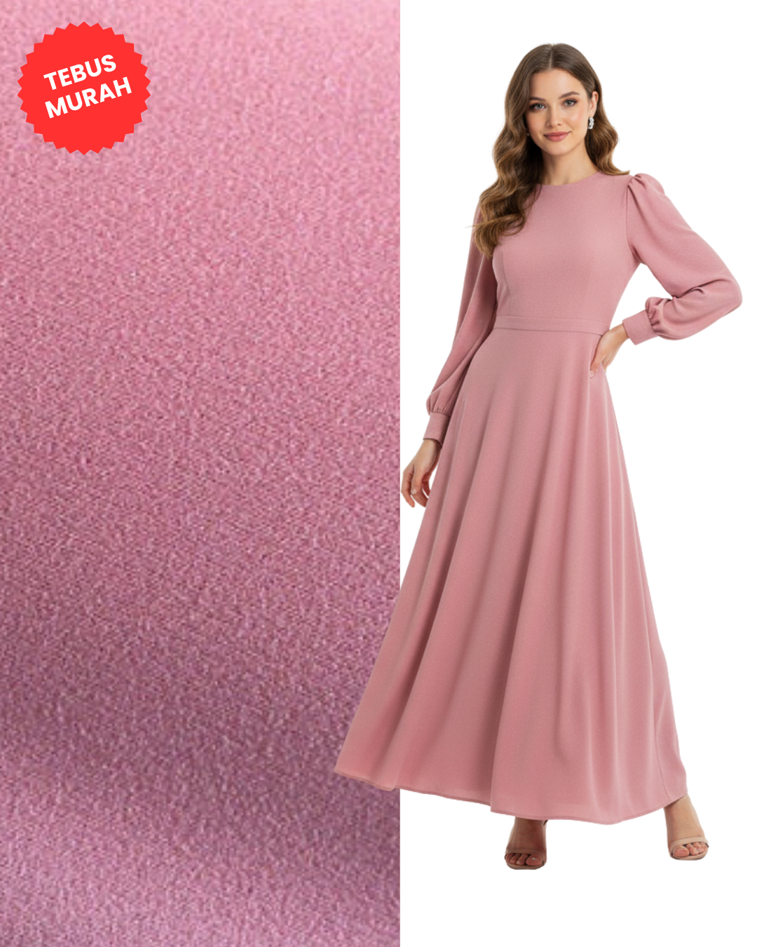 Kain Diamond Crepe / Crepe Diamond / Kain Hijab