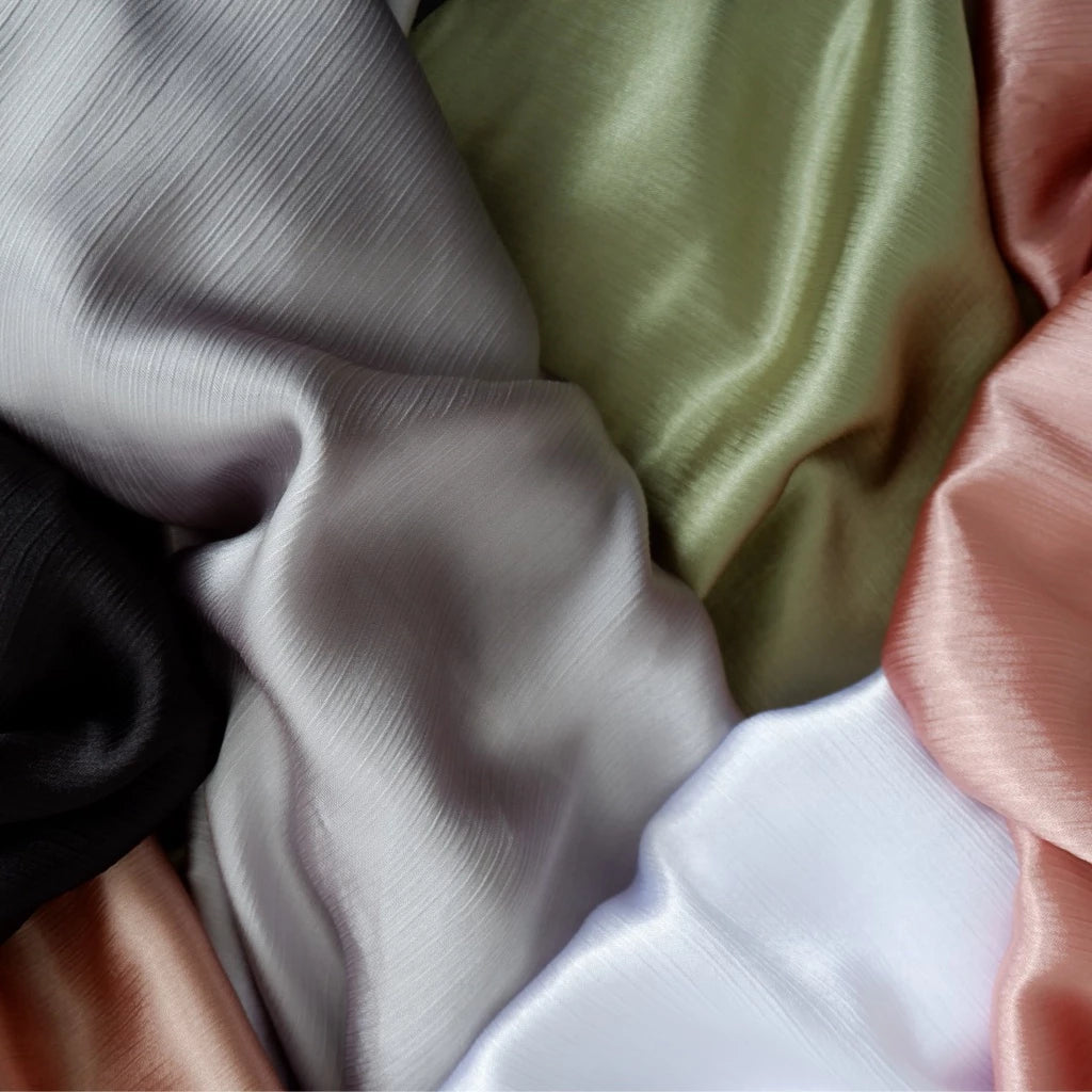 Kain Credenza Silk / Cradenza Silk / Satin Crinkle / Mango Crinkle Rubicon
