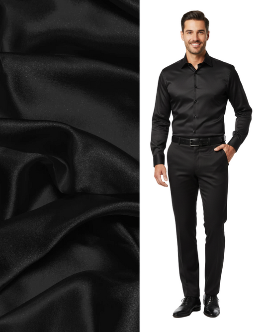 Satin Poly Saten Fabric / Saten Drill / Twill Trouser Material