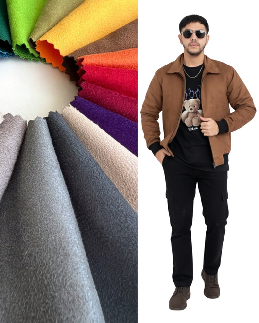 Kain Suede Jaket/ Kain Suede Premium/Kain Real Suede Hikaron