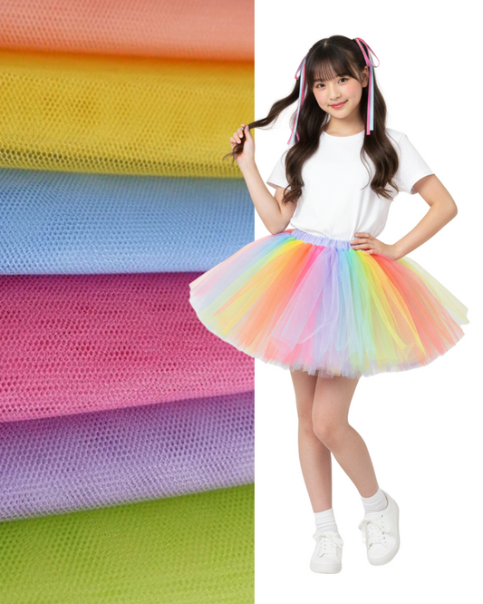 Kain Tile Polos / Soft Tulle Tule Stretch