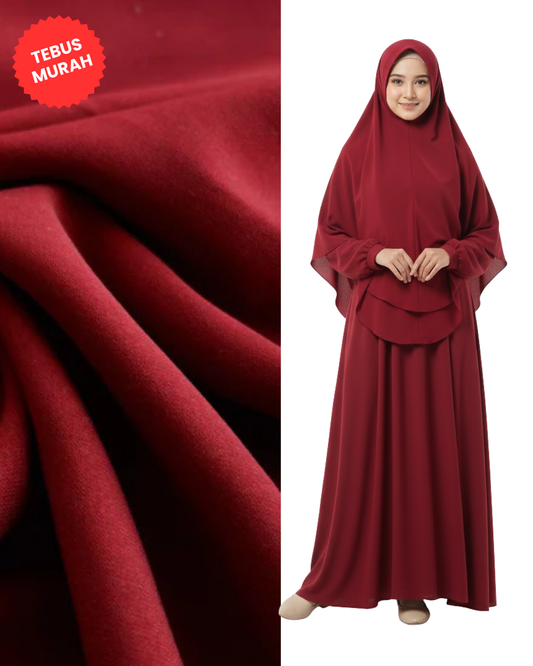 Kain Woolpeach / Wolfis / Wolpis / Wolvis Premium Gamis